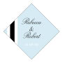 Personalize Simple Portrait Diamond Wedding Labels